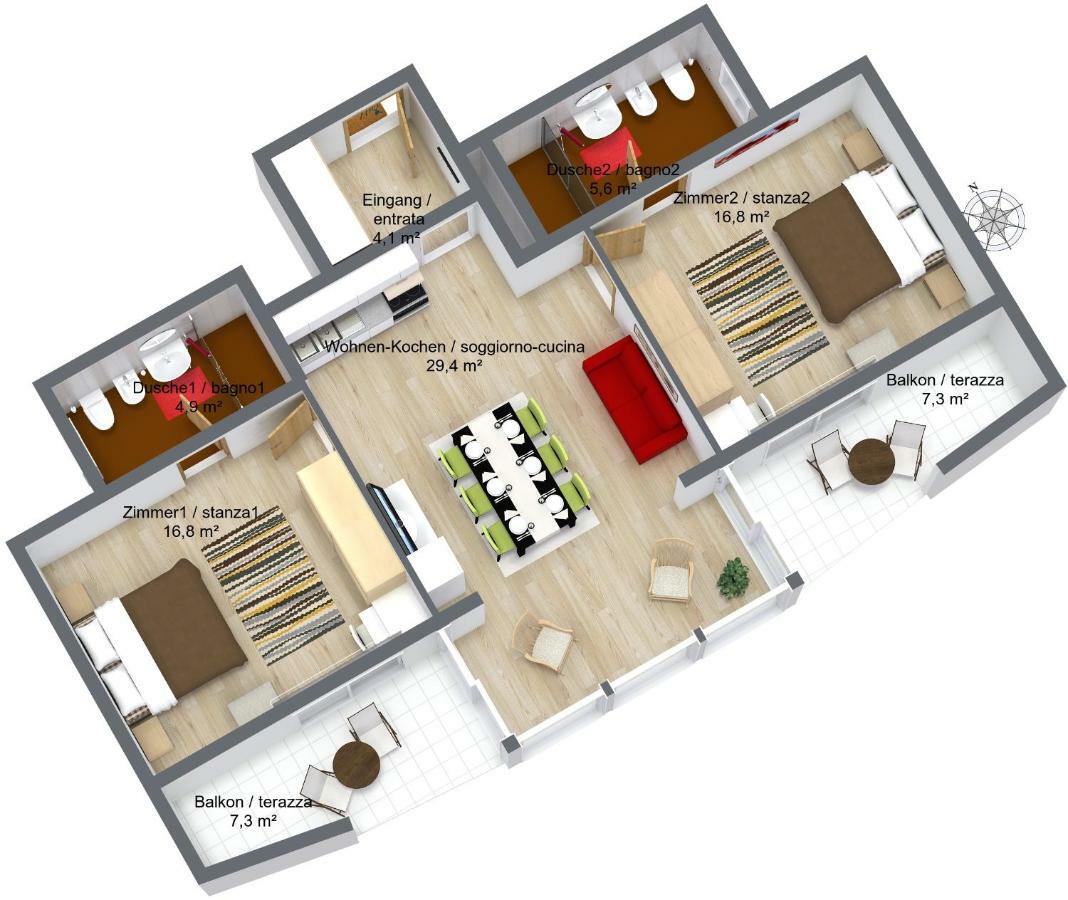 Apartments Bachmann 산칸디도 외부 사진